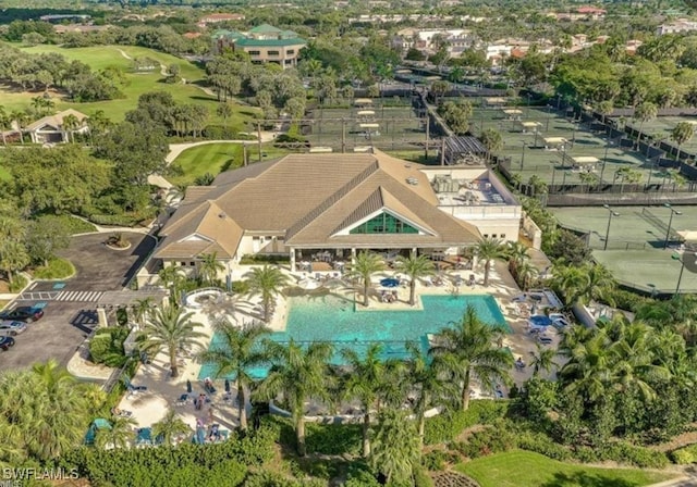 birds eye view of property