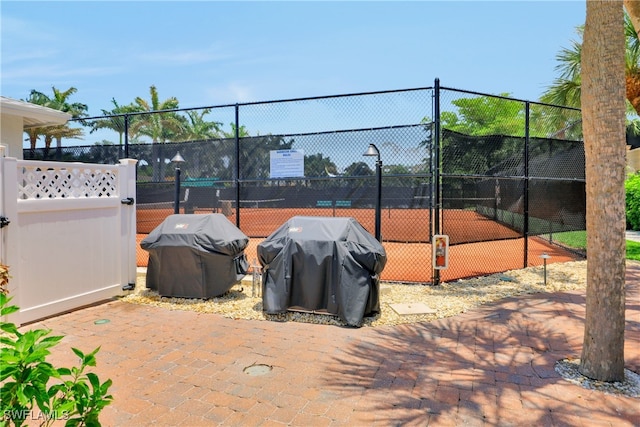 view of tennis court