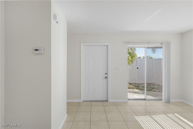 view of tiled entryway