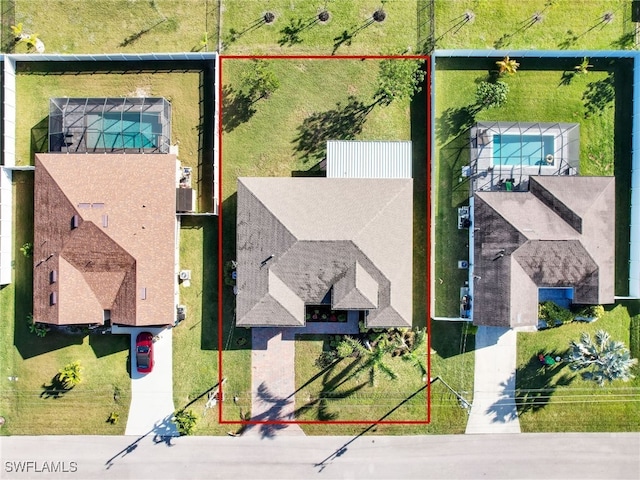 birds eye view of property