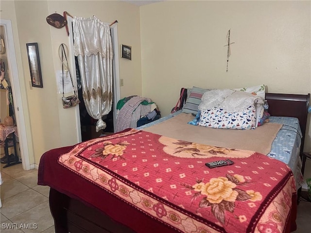 view of tiled bedroom