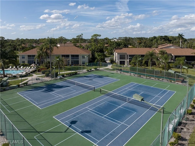 view of tennis court