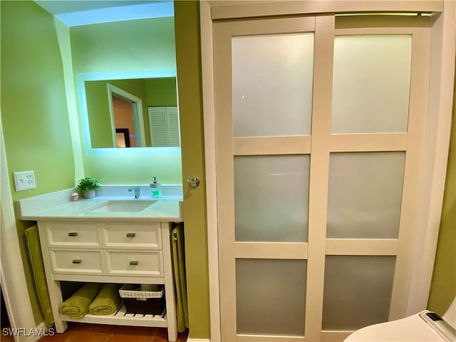 bathroom with vanity