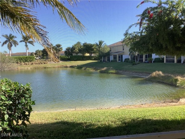 view of water feature