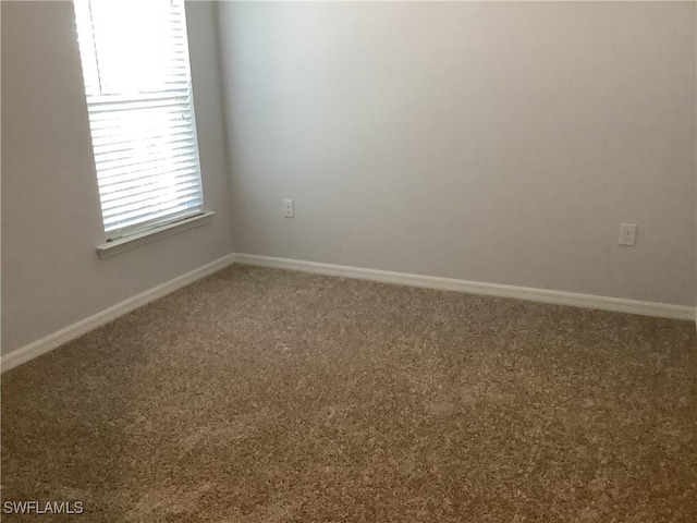 view of carpeted empty room