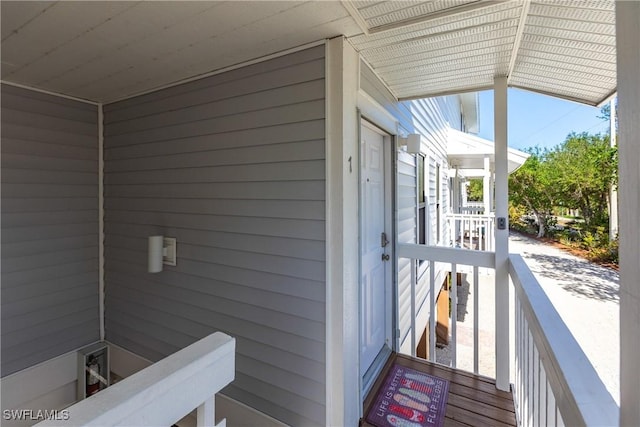 view of balcony