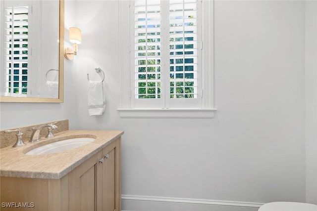 bathroom featuring vanity