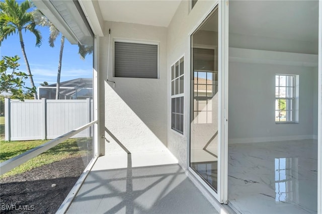 view of sunroom / solarium