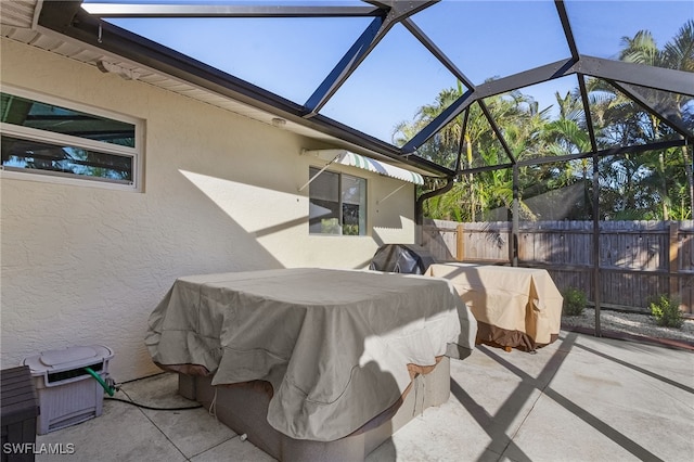 view of patio featuring area for grilling