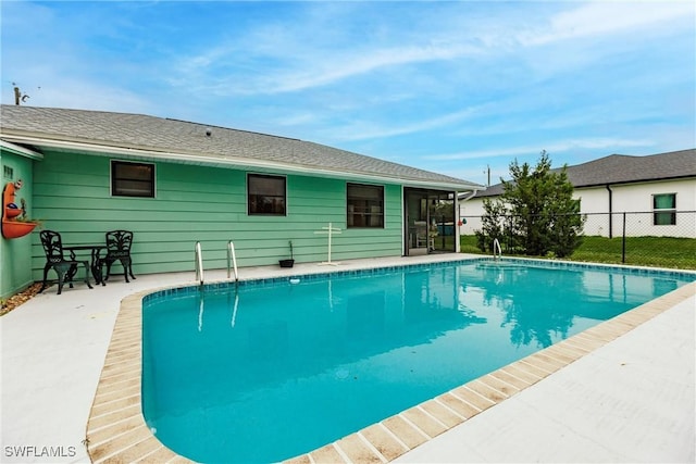 view of pool with a patio area