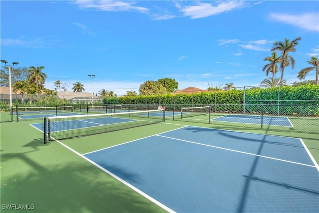 view of sport court