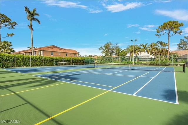 view of sport court