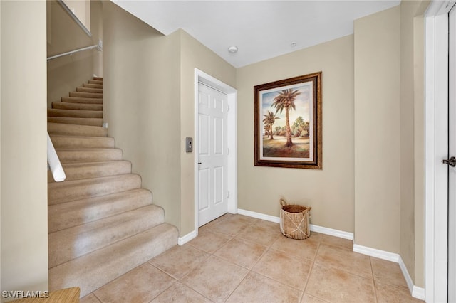 view of tiled entryway