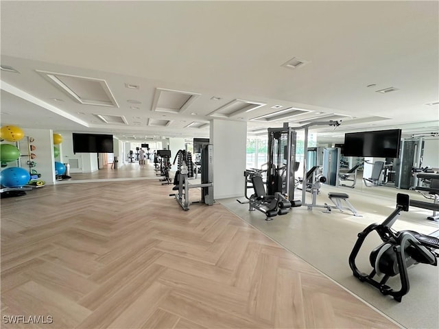 view of gym