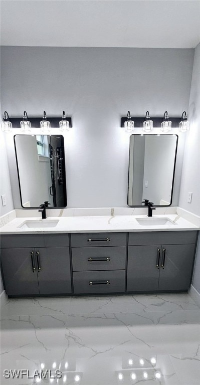 bathroom with vanity