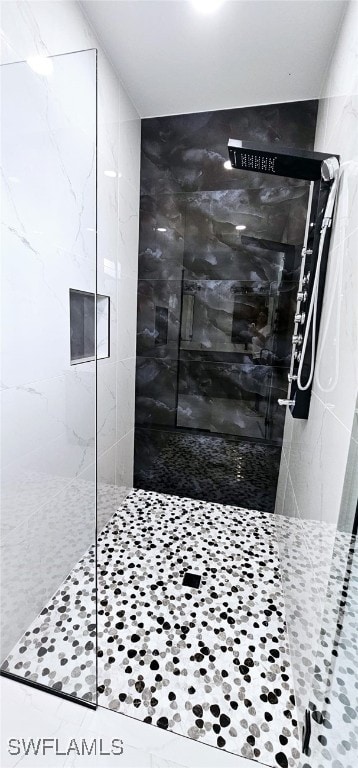 bathroom with walk in shower