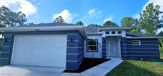 view of front of home featuring a garage