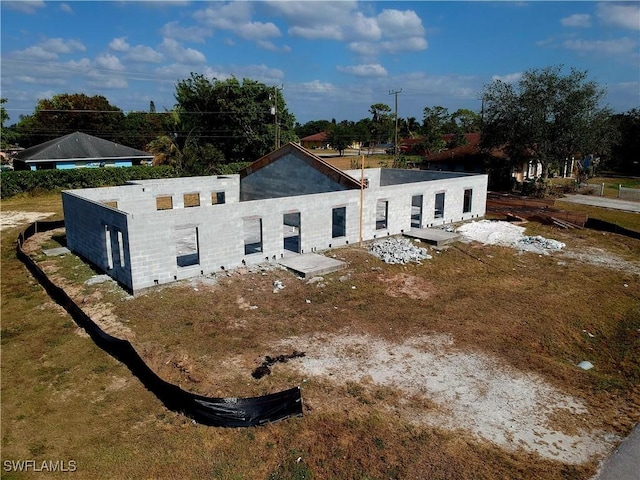 view of rear view of property