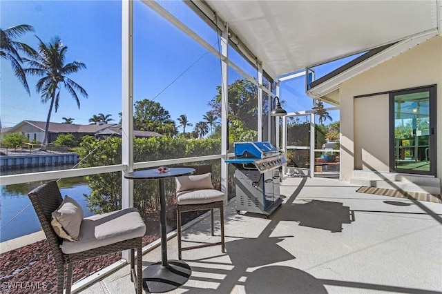 view of sunroom / solarium