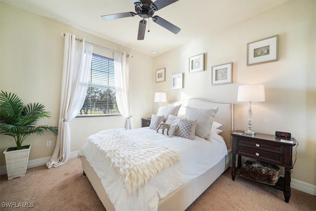 6502 Monterey Pt Unit 202, Naples, FL 34105 - bedroom featuring carpet flooring and ceiling fan
