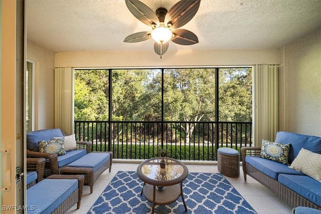 6502 Monterey Pt Unit 202, Naples, FL 34105 - sunroom / solarium with healthy amount of natural light and a ceiling fan