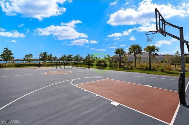 view of basketball court