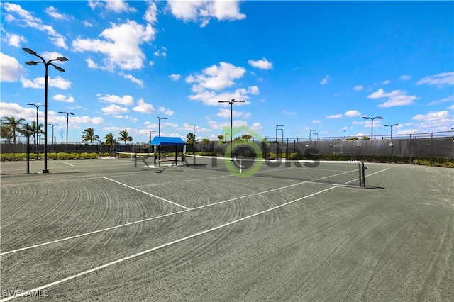 view of tennis court