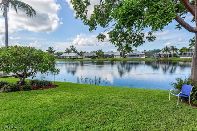 water view with a residential view