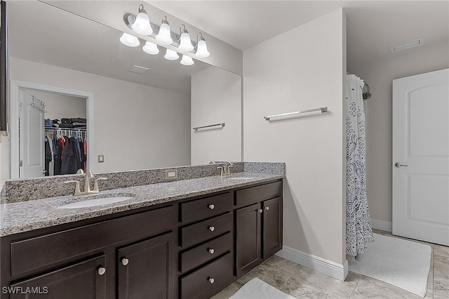 bathroom featuring vanity