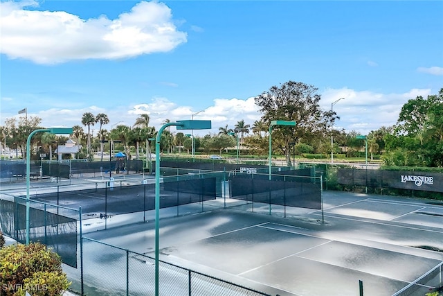 view of tennis court