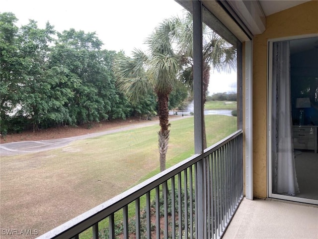 view of balcony