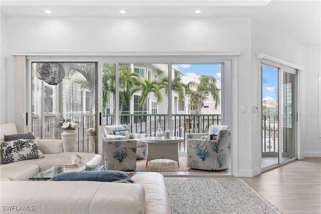 view of sunroom / solarium