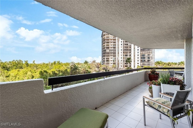 view of balcony