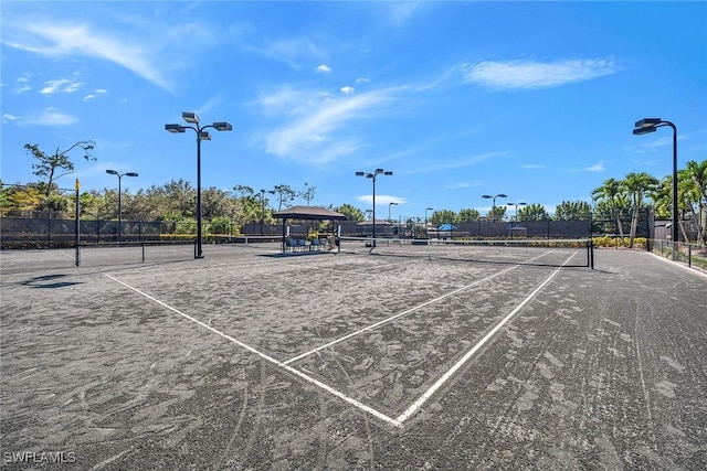 view of sport court