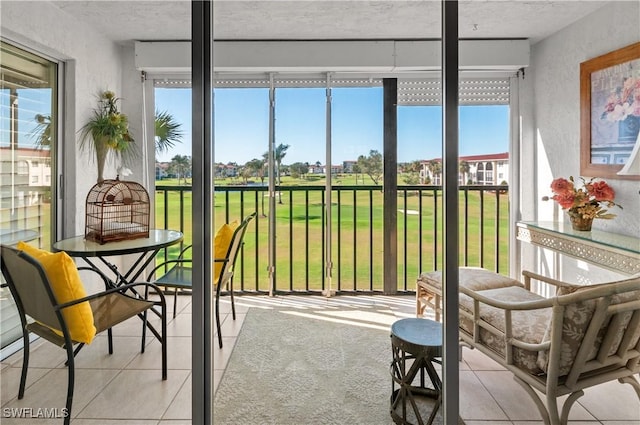 view of sunroom