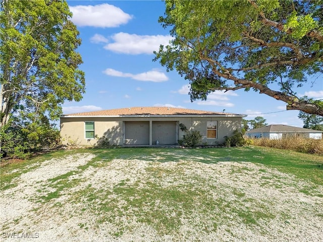 view of rear view of property