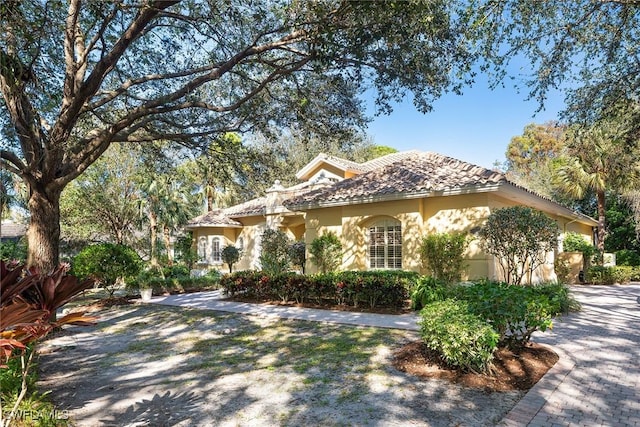 view of mediterranean / spanish house