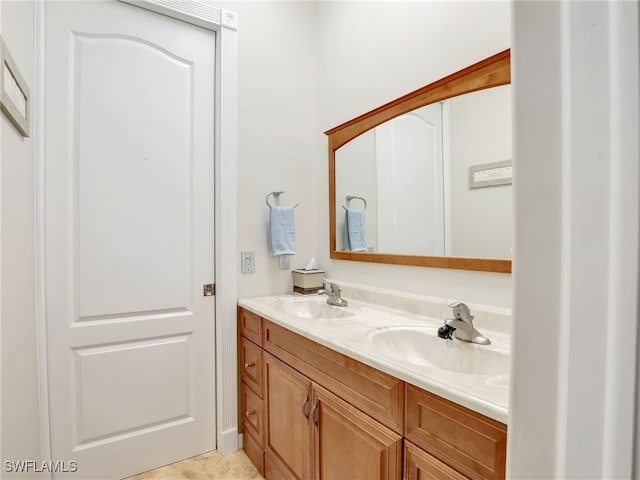 bathroom featuring vanity