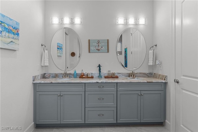 bathroom with vanity