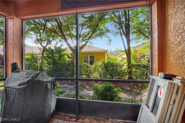 view of sunroom / solarium