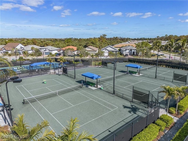 view of tennis court