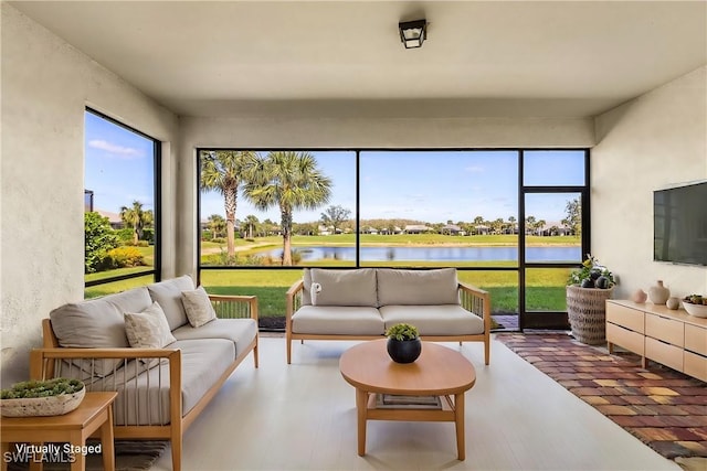 view of sunroom