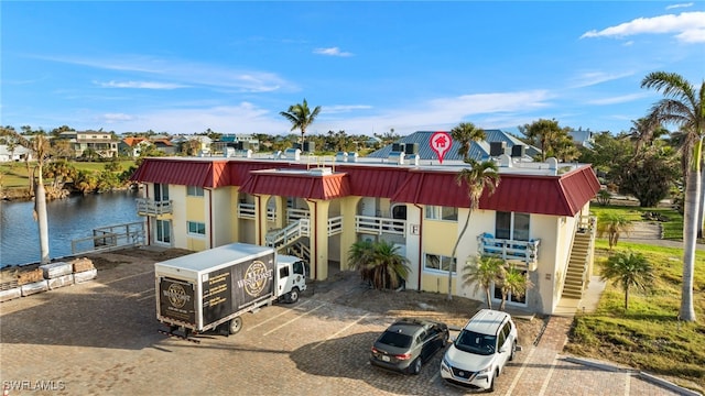 view of property featuring a water view