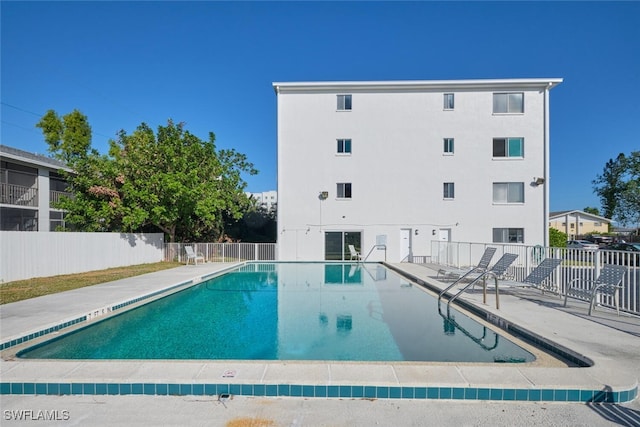 view of pool with a patio