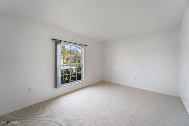 view of carpeted empty room