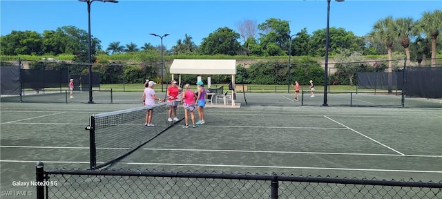 view of tennis court