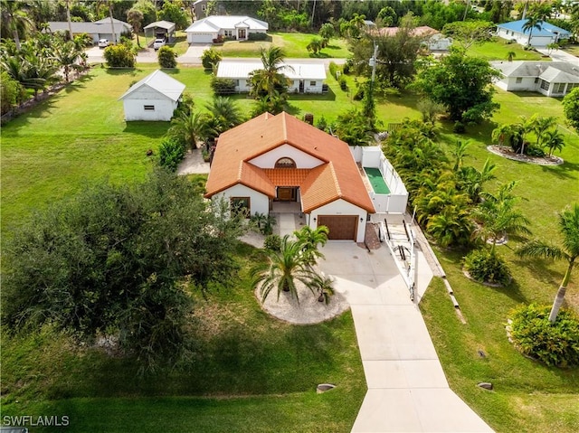 birds eye view of property