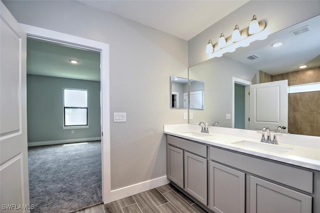 bathroom with vanity