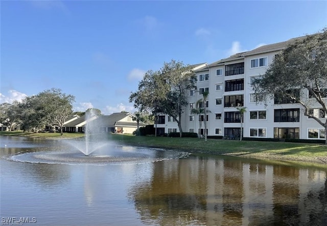 view of water feature