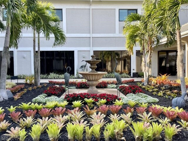 exterior space featuring stucco siding